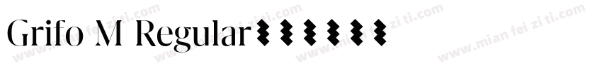 Grifo M Regular字体转换
